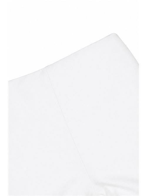 Pantaloni a trombetta Claudette in tela di cotone Bianco Liviana Conti | CNTK50A01-0